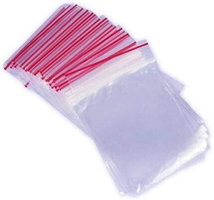 Zip Lock Bag (8x10-inch, Transparent) -100 Pieces
